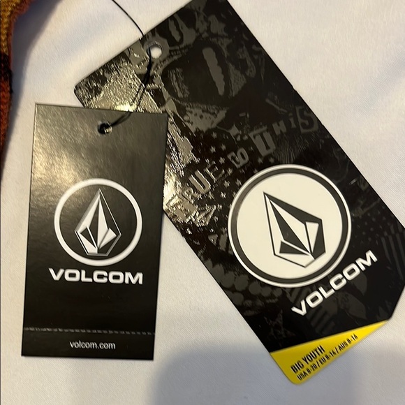 Volcom Kids Plaid Shirt - Orange, Yellow, Brown - Picture 8 of 11